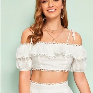 Cotton Frill Crop Top